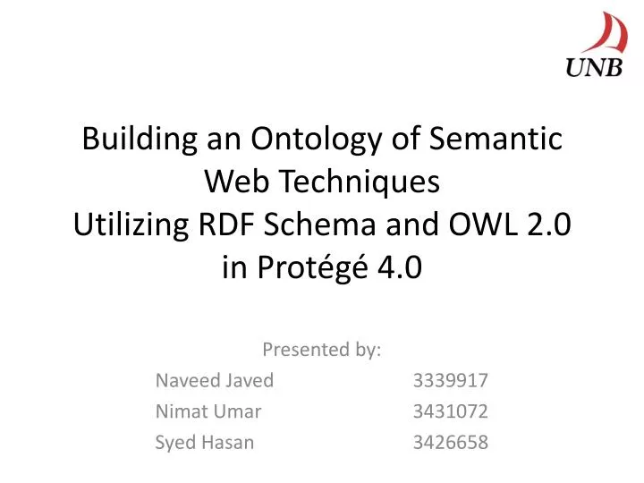 building an ontology of semantic web techniques utilizing rdf schema and owl 2 0 in prot g 4 0