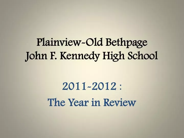 plainview old bethpage john f kennedy high school