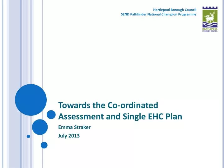 towards the co ordinated assessment and single ehc plan
