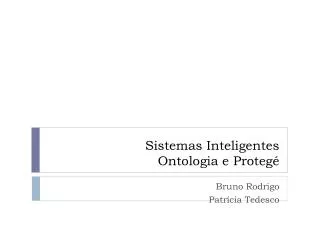 sistemas inteligentes ontologia e proteg