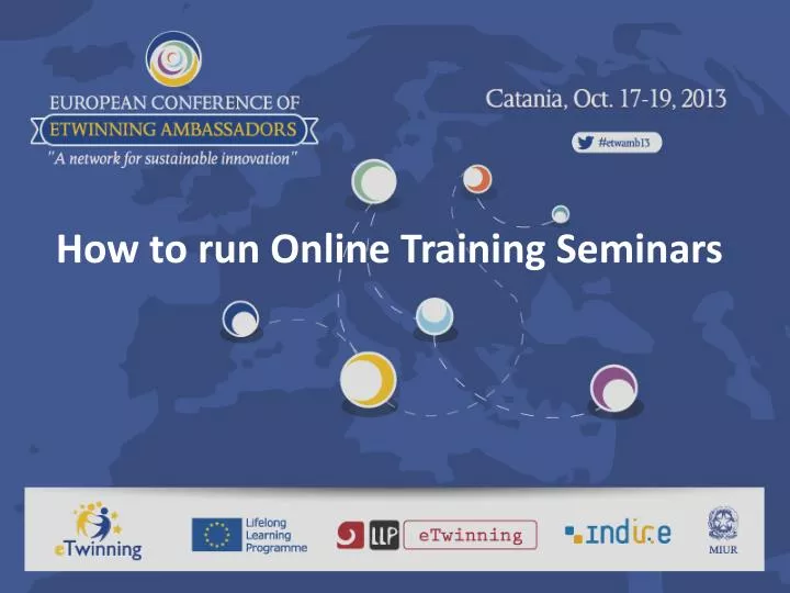 how to run online training seminars