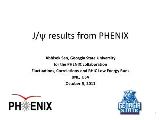 J/ y results from PHENIX