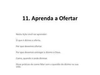 11 aprenda a ofertar
