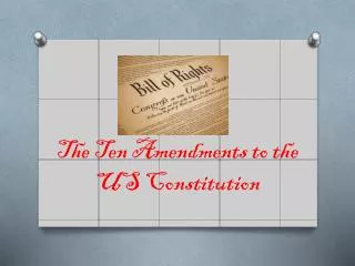the ten amendments to the us constitution
