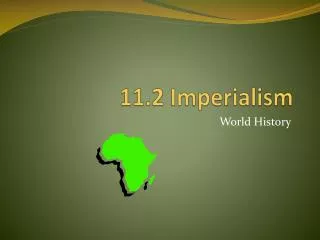 11.2 Imperialism