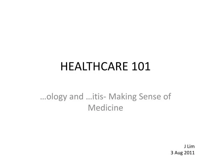 healthcare 101