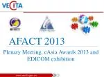 AFACT 2013 - slide 1