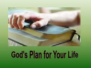 God's Plan for Your Life