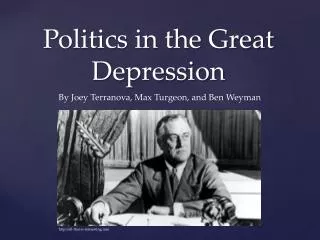 Politics in the Great Depression