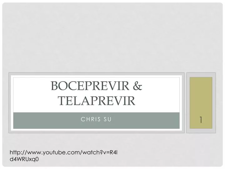 boceprevir telaprevir