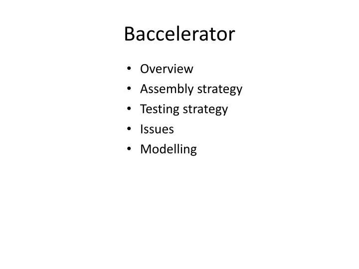 baccelerator