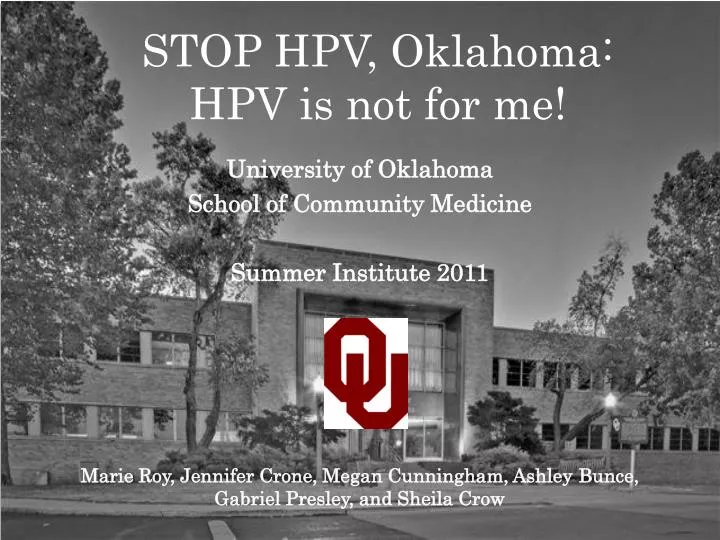 stop hpv oklahoma hpv is not for me