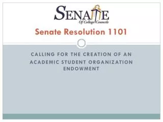 Senate Resolution 1101