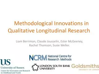 Methodological Innovations in Qualitative Longitudinal Research