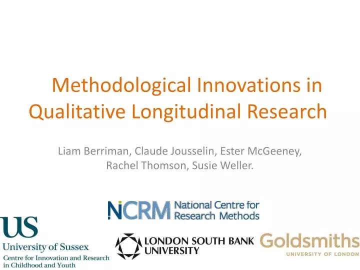 methodological innovations in qualitative longitudinal research
