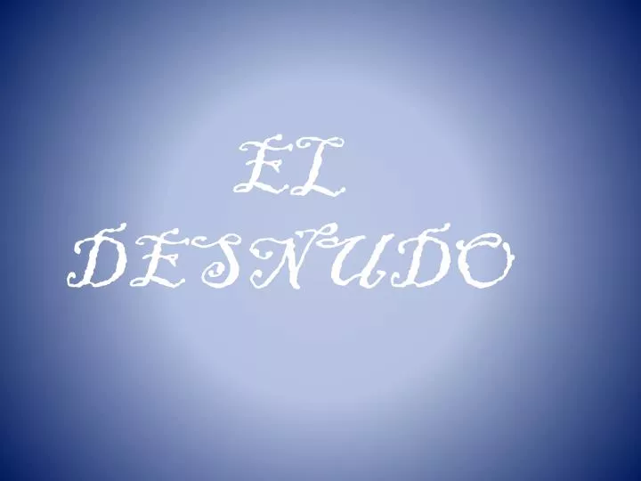 el desnudo