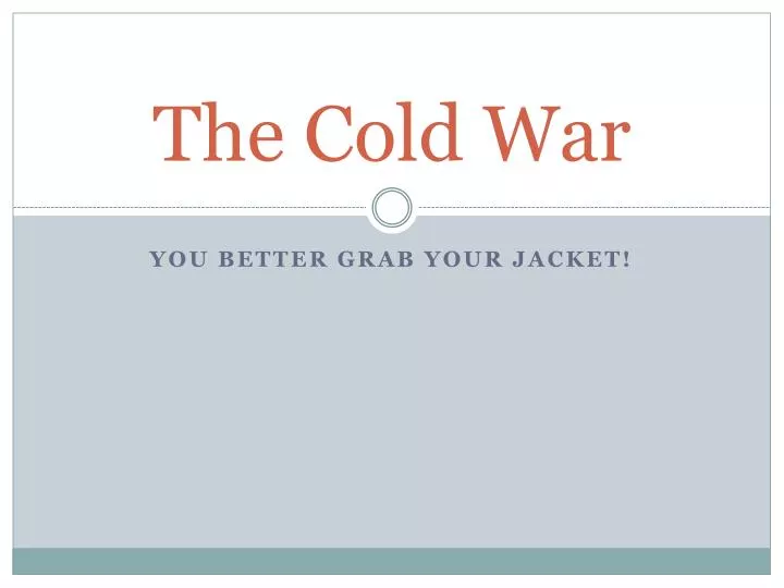 the cold war