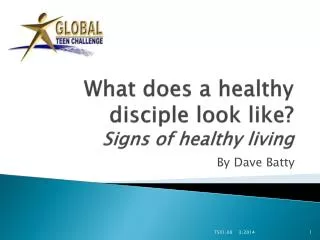 What does a healthy disciple look like? Signs of healthy living
