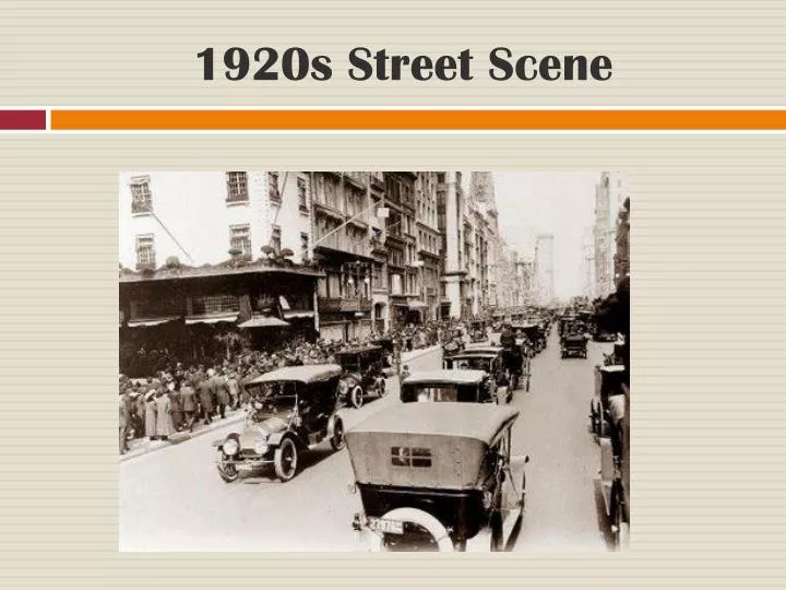 1920s street scene