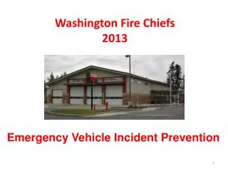 Washington Fire Chiefs 2013