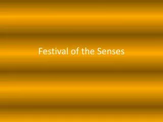 Festival of the Senses