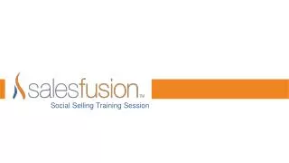 Social Selling Training Session