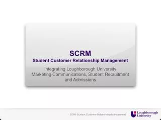 SCRM Student Customer Relationship Management