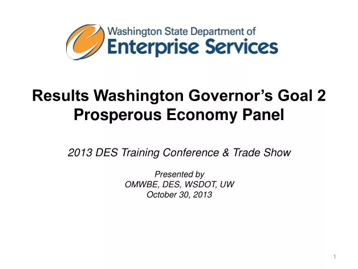 results washington governor s goal 2 prosperous economy panel