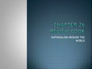 CHAPTER 26 review book