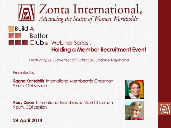 webinar series holding a member recruitment event