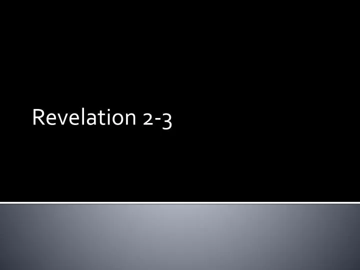 revelation 2 3