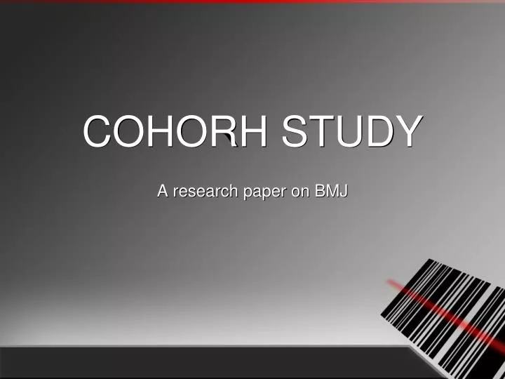 cohorh study