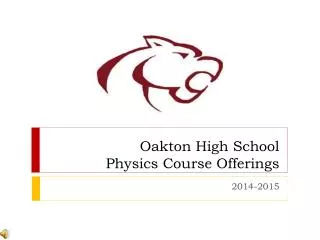 Oakton High School Physics Course Offerings