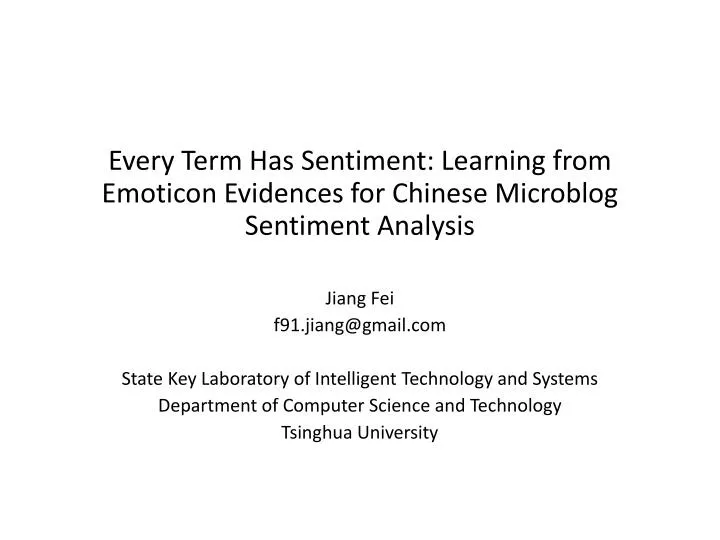 every term has sentiment learning from emoticon evidences for chinese microblog sentiment analysis