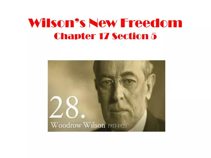wilson s new freedom chapter 17 section 5
