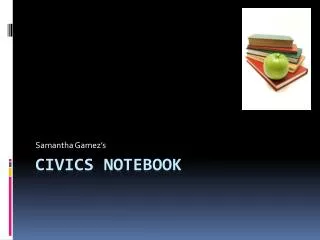 Civics Notebook
