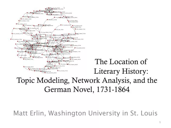 the location of literary history topic modeling network analysis and the german novel 1731 1864