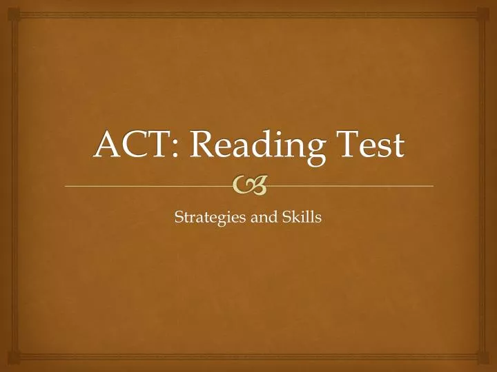 act reading test