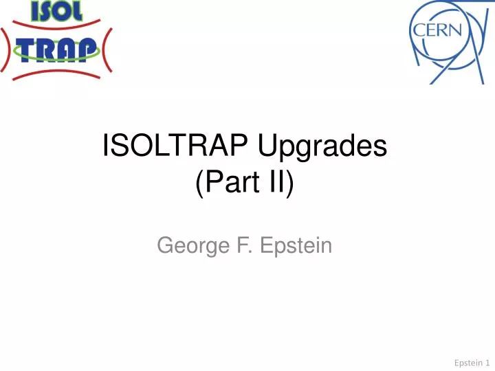 isoltrap upgrades part ii