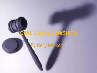 Civil Law &amp; Lawsuits
