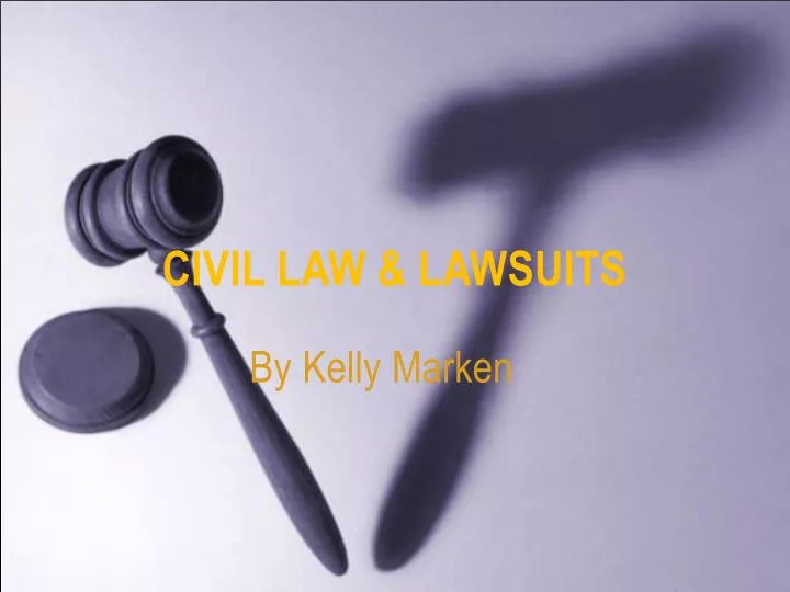 civil law lawsuits