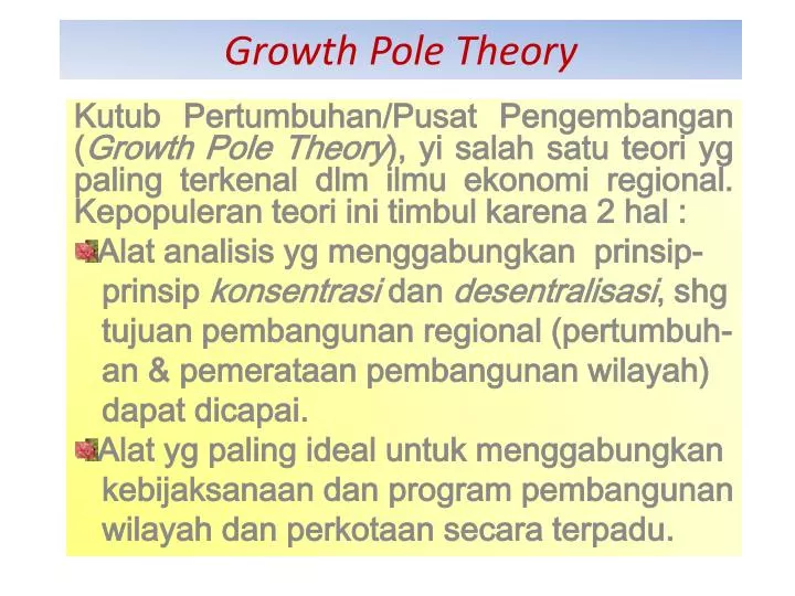 growth pole theory