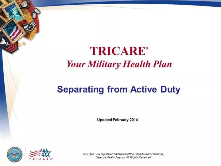 tricare your military health plan separating from active duty