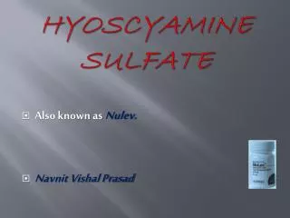 HYOSCYAMINE SULFATE
