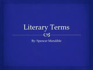 Literary Terms