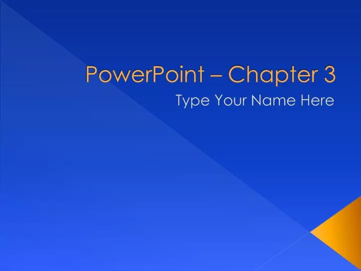 powerpoint chapter 3