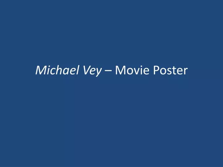 michael vey movie poster