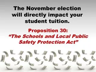 The November election will directly impact your student tuition.