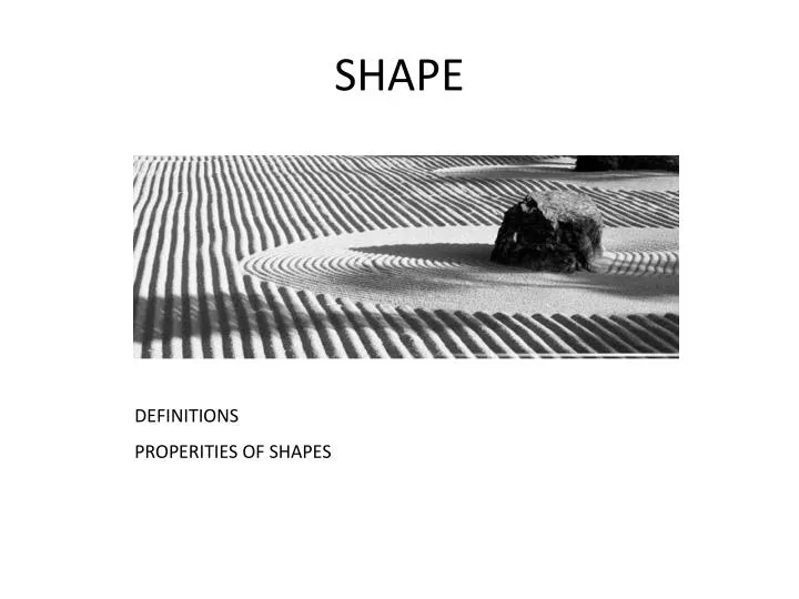 shape