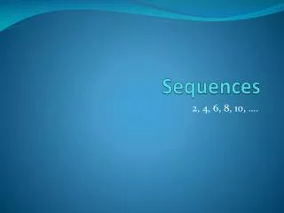 sequences